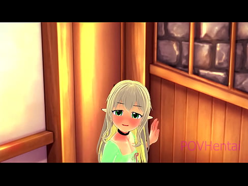 ❤️ (فخ) تساعدك خادمة Elvish على غسل وجهك.